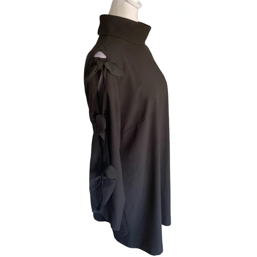 Alex Marie Black High Neck Shift Dress Size 14